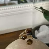 Online Bague Acier Inoxydable Nafy Ocre Femmes Bague