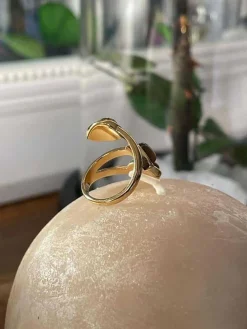 Flash Sale Bague Ajustable Doree/Noir Nafy Femmes Bague