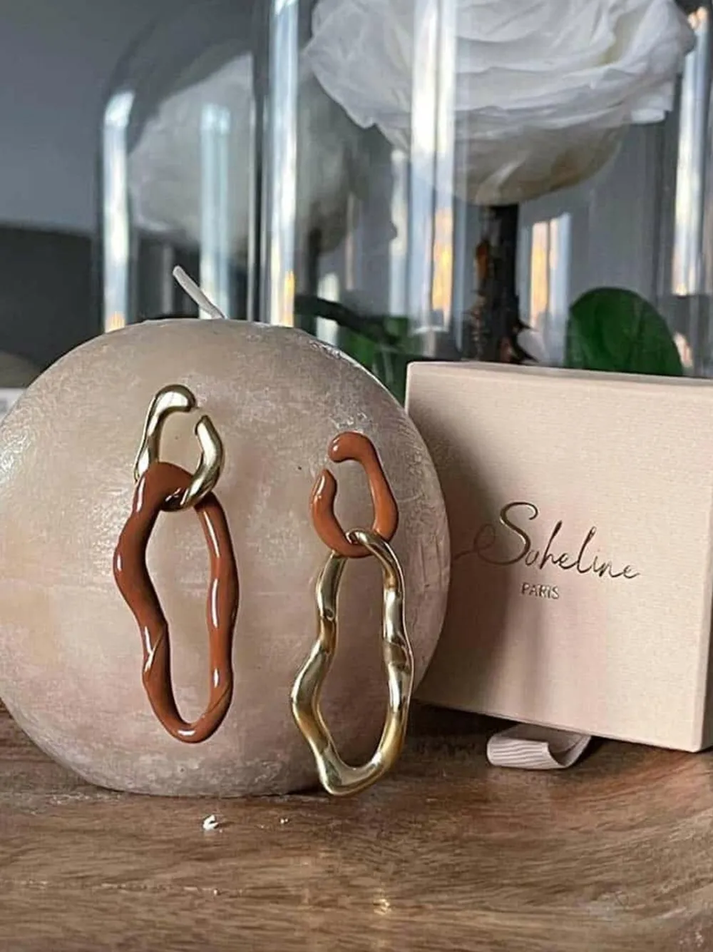 Flash Sale Boucles D'Oreille Marron Doris Femmes Boucles D'Oreille & Earcuff