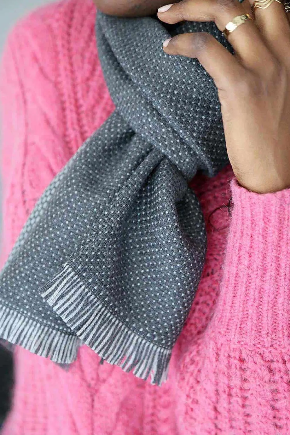 Discount Echarpe Gris Adonis Homme Echarpe