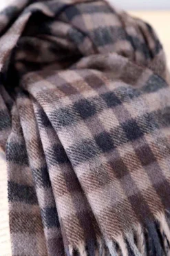 Best Sale Echarpe Marron Taupe Hendrix Homme Echarpe