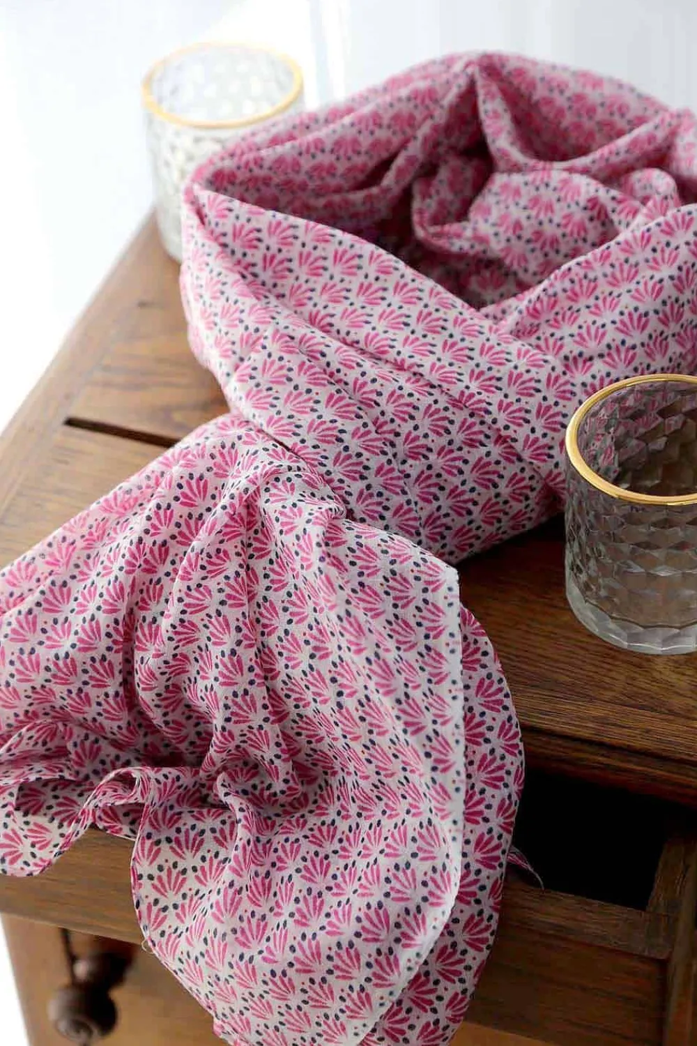 Clearance Foulard Homme Rose Fushia Brooklyn Homme Foulard & Chèche Homme