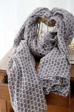 Sale Foulard Homme Violet / Noir Brooklyn Homme Foulard & Chèche Homme