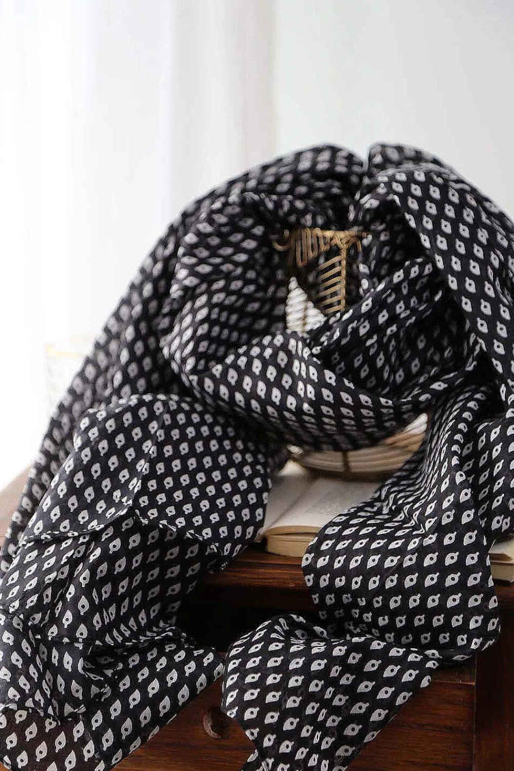 Flash Sale Foulard Noir Faris Homme Foulard & Chèche Homme