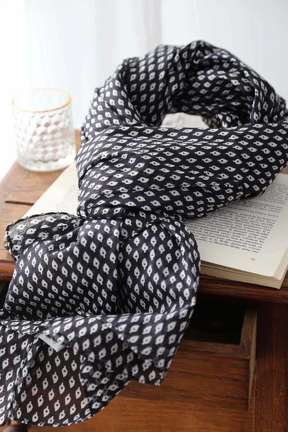 Flash Sale Foulard Noir Faris Homme Foulard & Chèche Homme