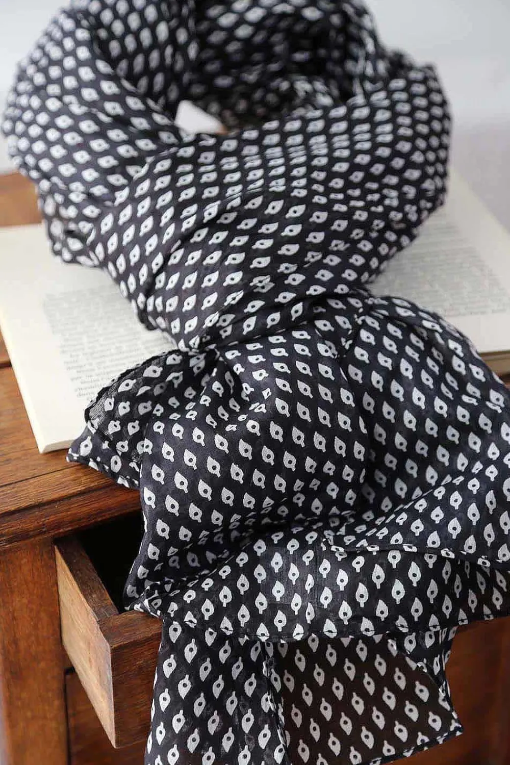 Flash Sale Foulard Noir Faris Homme Foulard & Chèche Homme