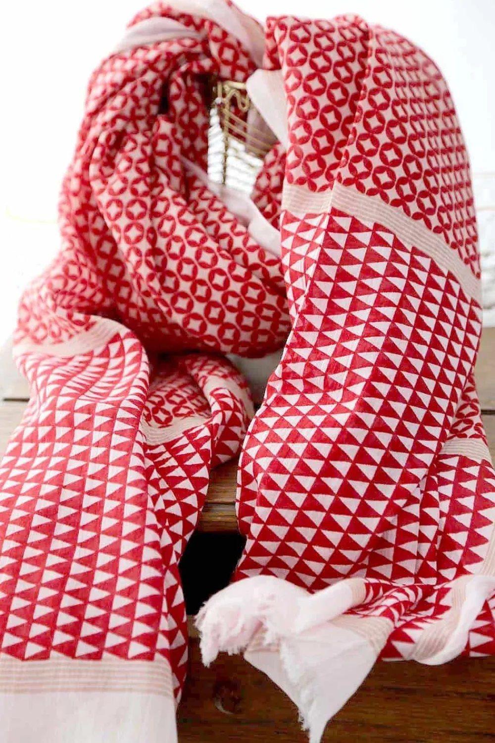 Outlet Foulard Rouge Kenta Homme Foulard & Chèche Homme