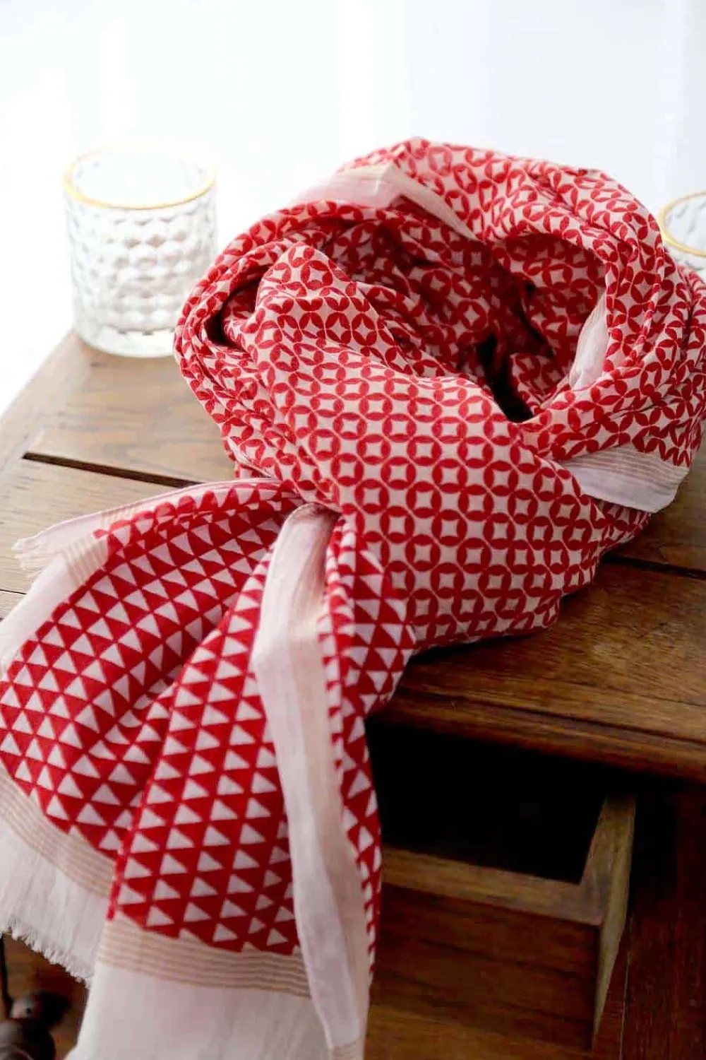 Outlet Foulard Rouge Kenta Homme Foulard & Chèche Homme