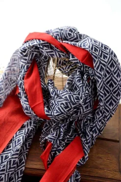 Fashion Foulard Rouge Timothy Homme Foulard & Chèche Homme