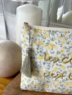 Hot Pochette A Message Jaune Vanina Femmes Pochette & Trousse