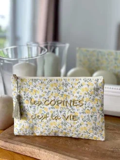 Hot Pochette A Message Jaune Vanina Femmes Pochette & Trousse