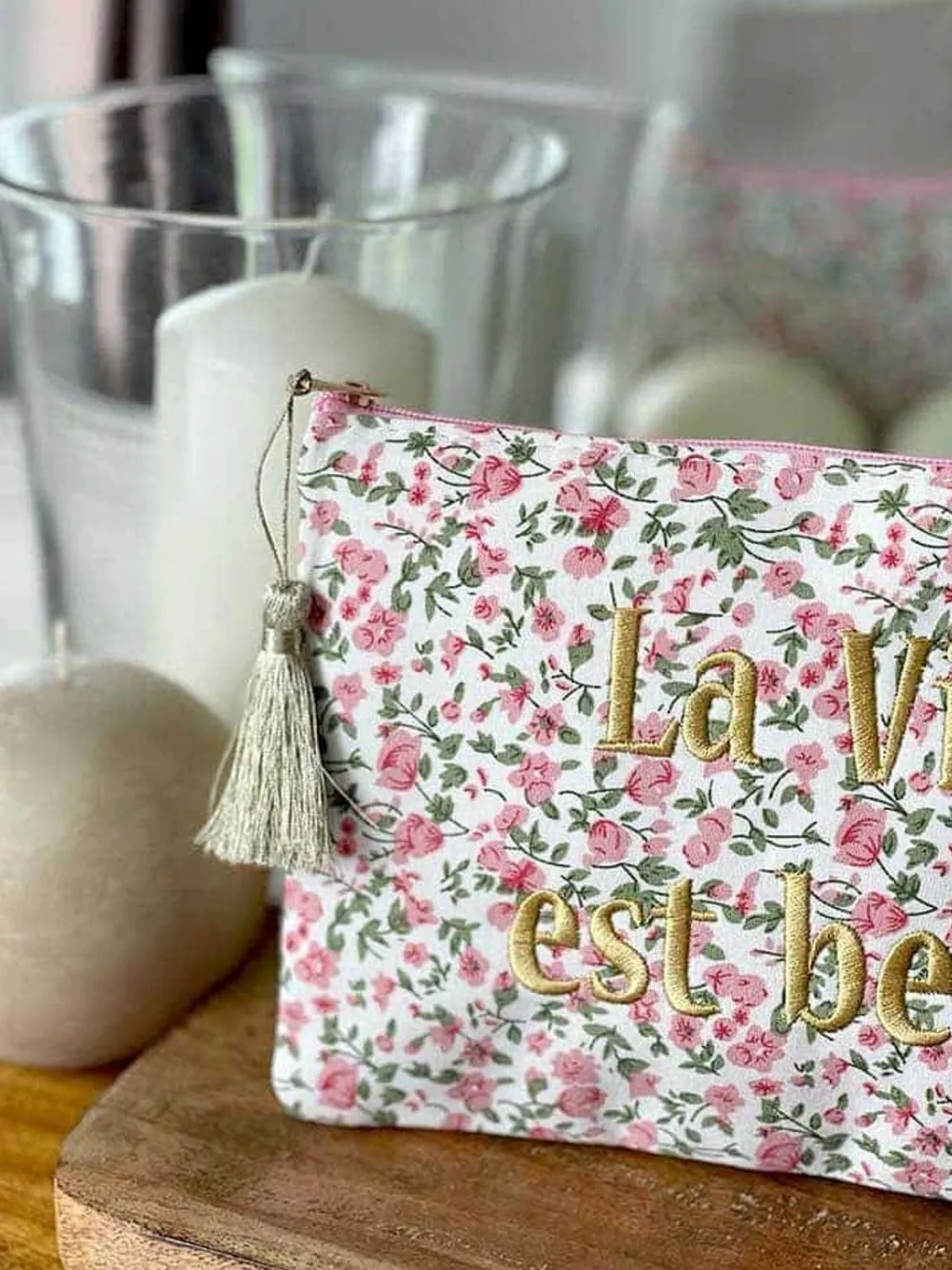 New Pochette A Message Rose Kimie Femmes Pochette & Trousse