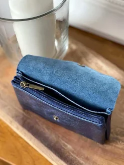 Cheap Porte-Cartes Bleu Efyra Femmes Porte-Cartes