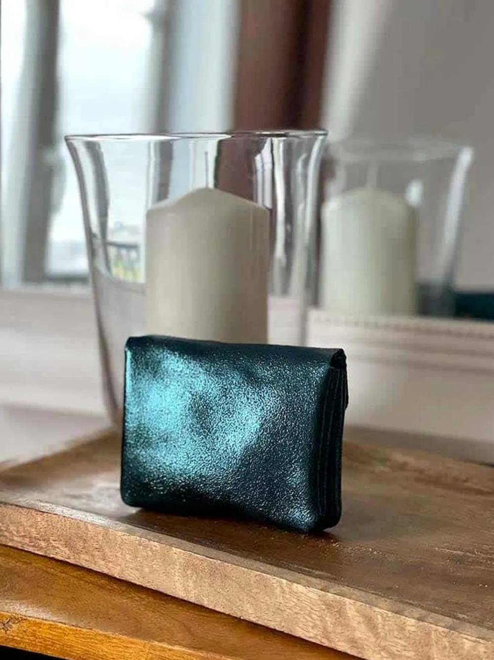 Cheap Porte-Monnaie Bleu Anissa Femmes Porte-Monnaie
