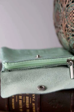 Sale Porte-Monnaie Vert Eau Pastel Awa Femmes Porte-Monnaie
