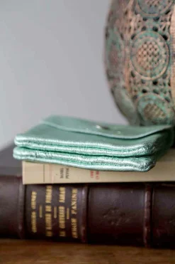Sale Porte-Monnaie Vert Eau Pastel Awa Femmes Porte-Monnaie