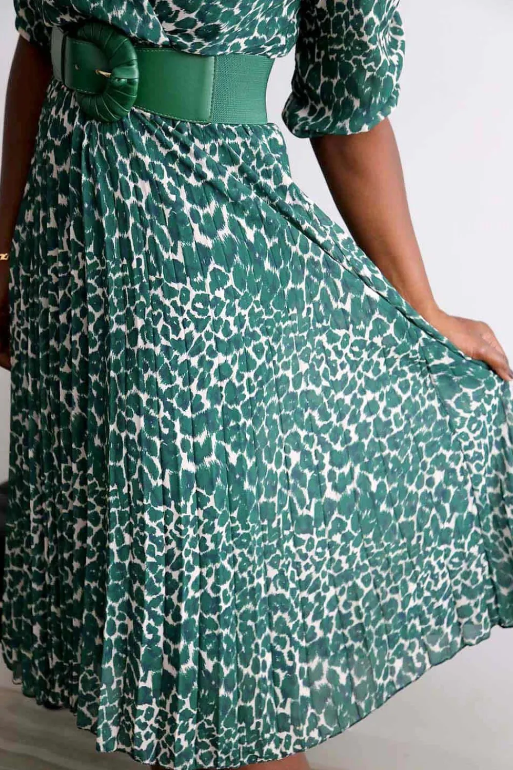 Store Robe Longue Vert Eva Femmes Robe