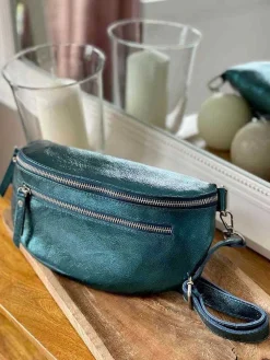 Best Sale Sac Banane Bleu Petrole June Femmes Sac Banane