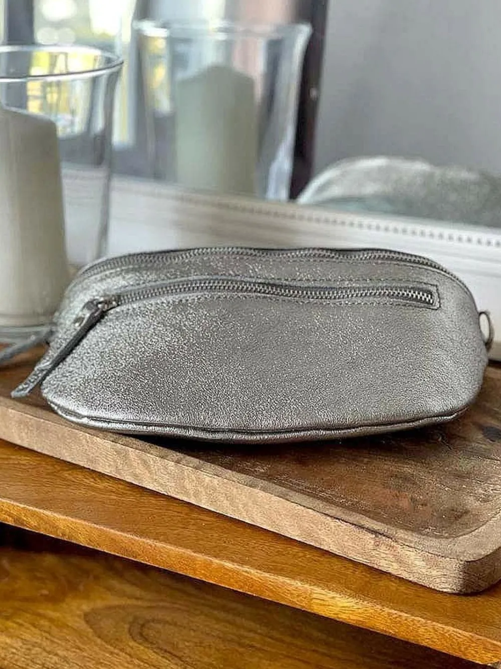 Outlet Sac Banane Gris June Femmes Sac Banane