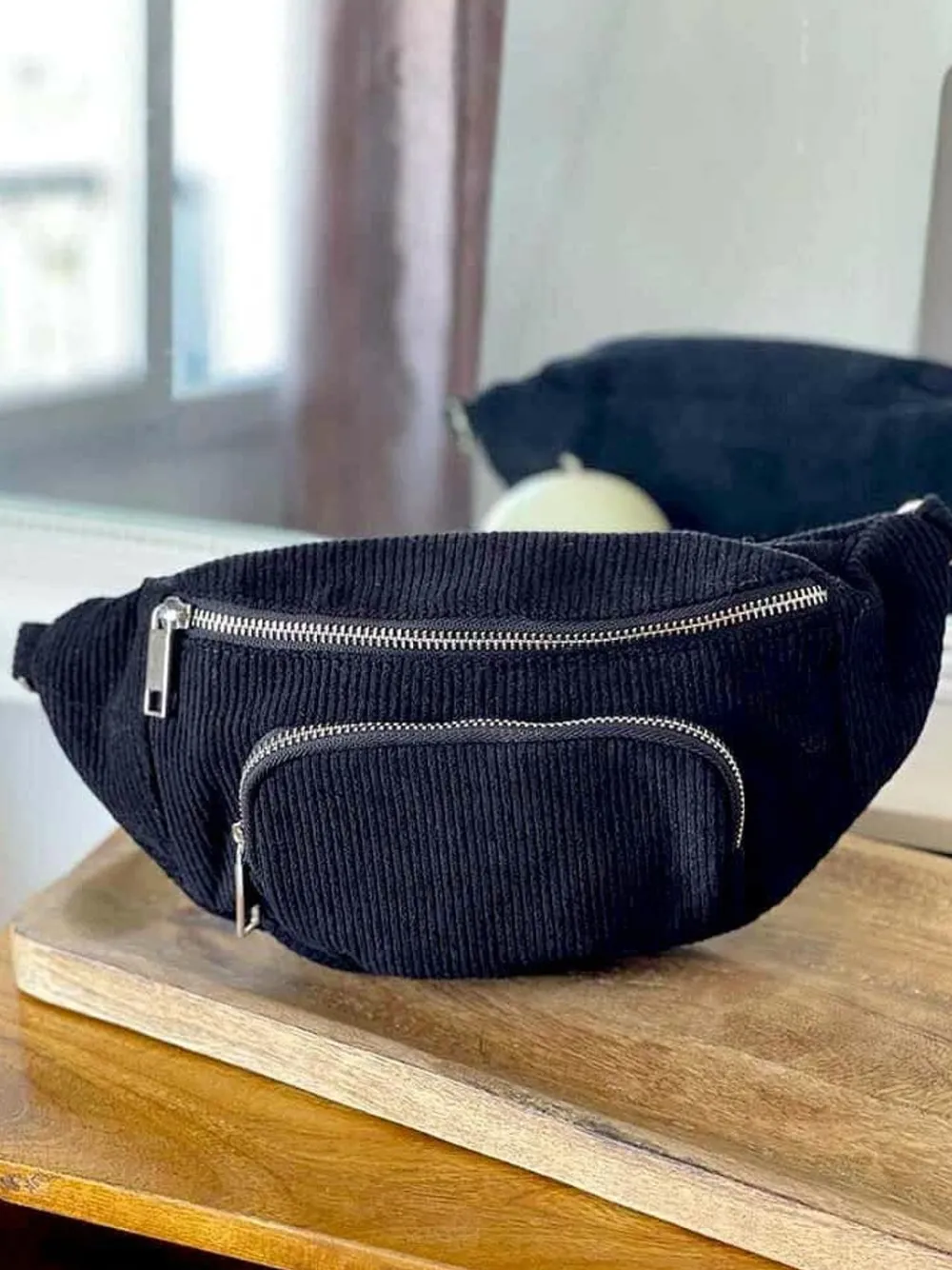 Outlet Sac Banane Noir Estela Femmes Sac Banane