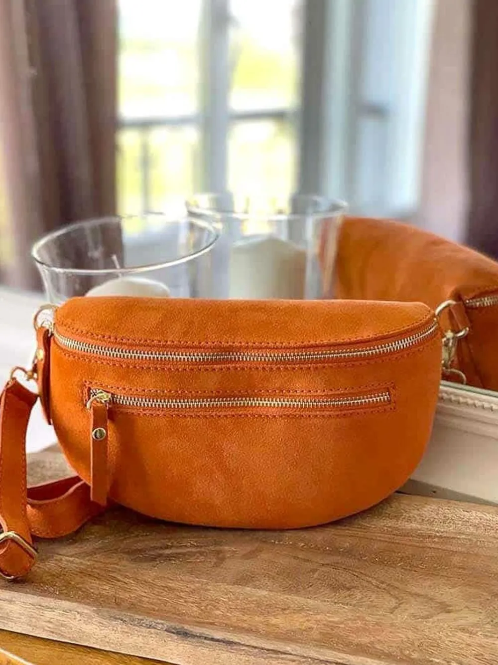 Store Sac Banane Orange Dana Femmes Sac Banane