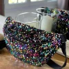 New Sac Banane Rose Multico A Sequins Laumy Femmes Sac Banane