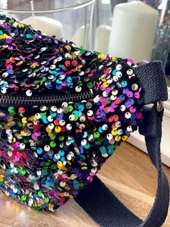 New Sac Banane Rose Multico A Sequins Laumy Femmes Sac Banane