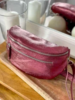 Fashion Sac Banane Rouge Bordeaux June Femmes Sac Banane