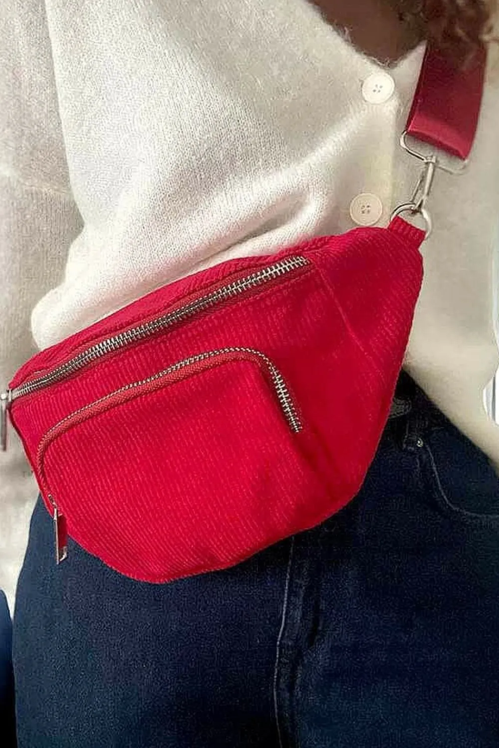 Shop Sac Banane Rouge Estela Femmes Sac Banane