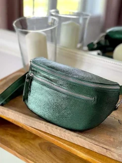 Best Sale Sac Banane Vert Emeraude Irise June Femmes Sac Banane
