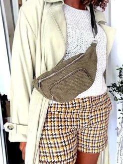 Discount Sac Banane Vert Kaki Estela Femmes Sac Banane