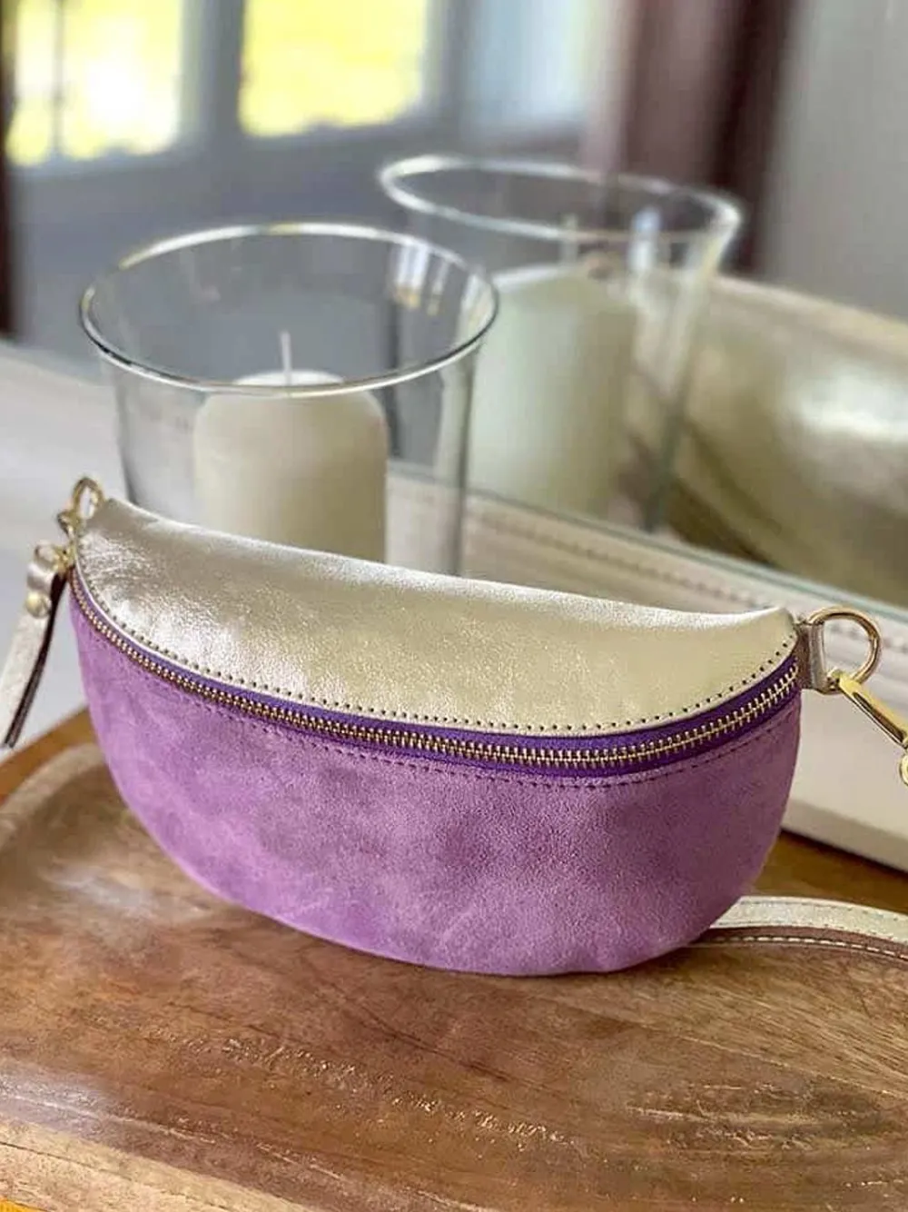 Fashion Sac Banane Violet Lilas Vaelle Femmes Sac Banane