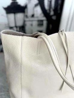 Discount Sac Beige Ecru Agata Femmes Sac Format A4 Et +
