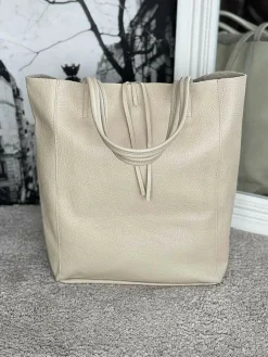 Discount Sac Beige Ecru Agata Femmes Sac Format A4 Et +