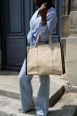 Store Sac Beige Ecru Miranda Femmes Sac Format A4 Et +