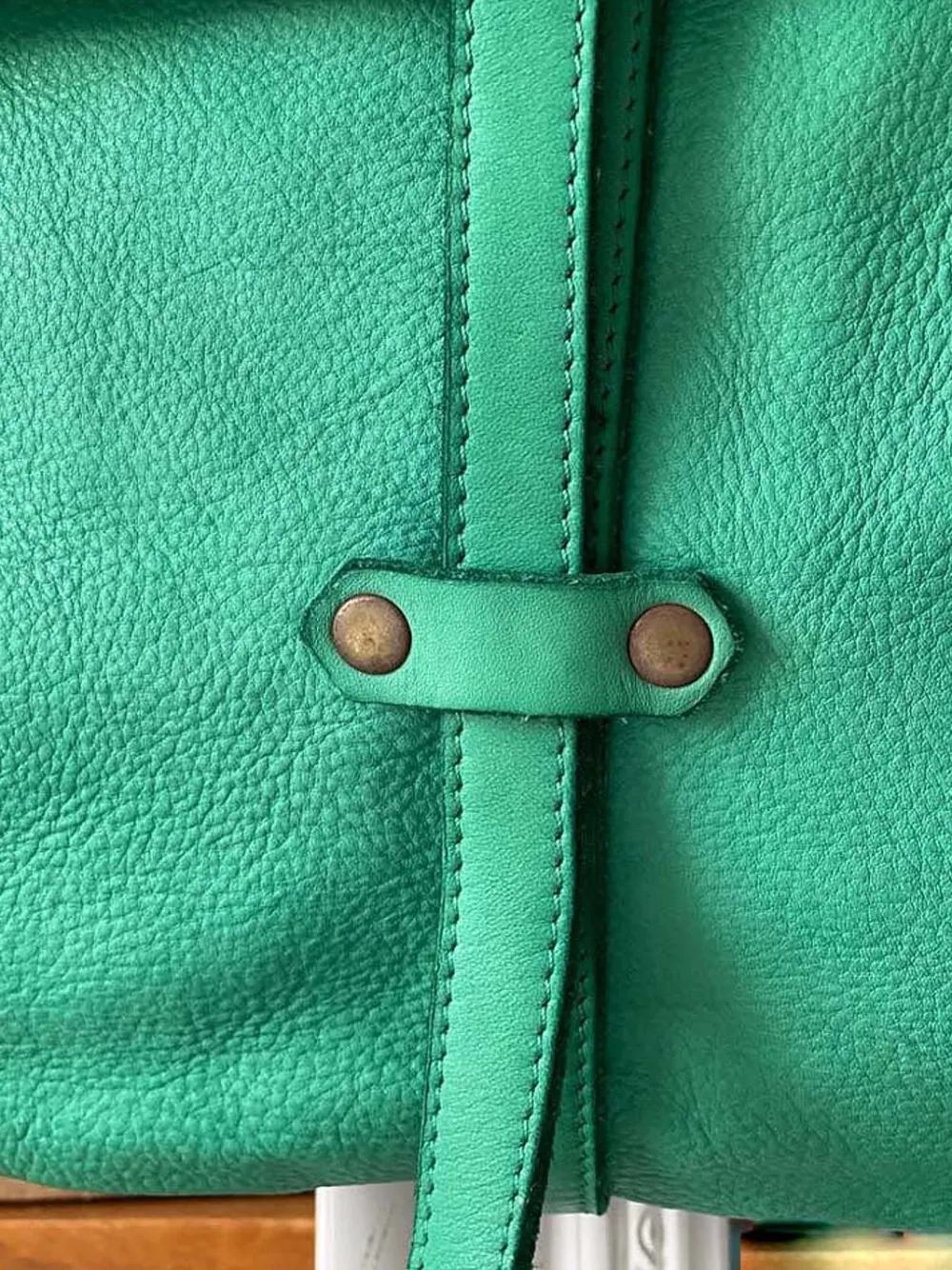 Fashion Sac Besace Cuir Vert Pomme Ninon Femmes Sac Format A4 Et +
