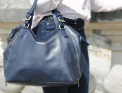 Sale Sac Bleu Marine Cyrielle Femmes Sac Format A4 Et +