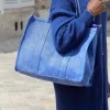 New Sac Bleu Miranda Femmes Sac Format A4 Et +