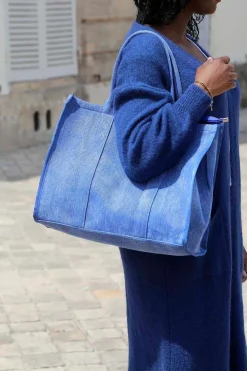 New Sac Bleu Miranda Femmes Sac Format A4 Et +