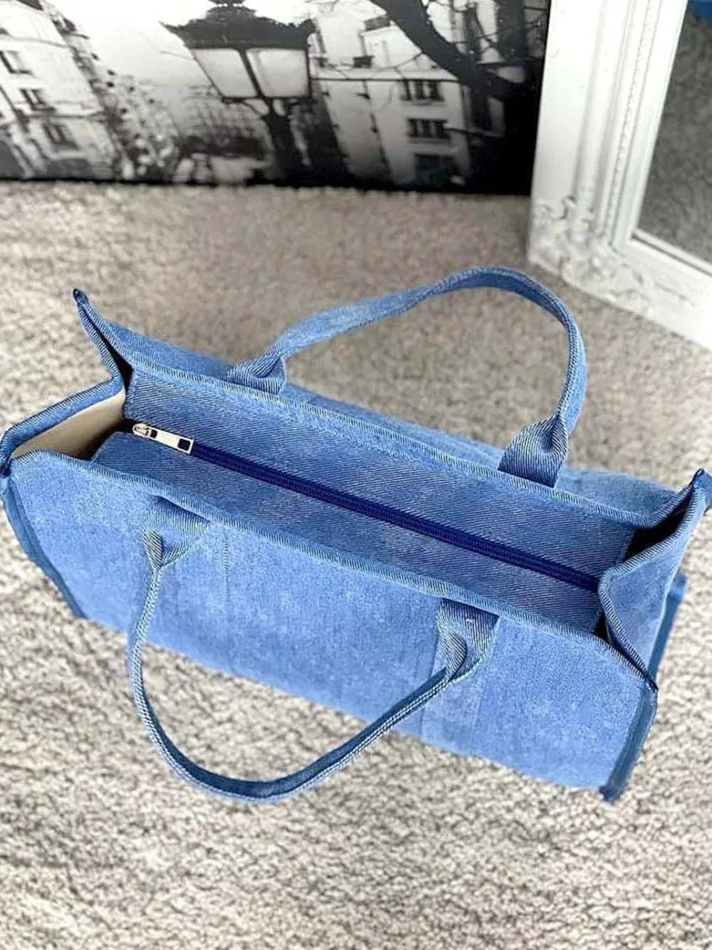 New Sac Bleu Miranda Femmes Sac Format A4 Et +