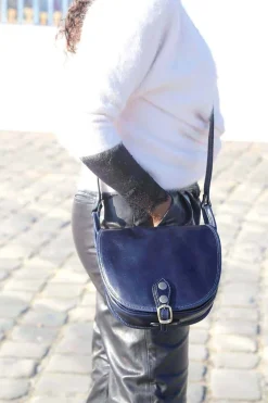 Best Sac Bleu Petit Stefania Femmes Sac Porte Epaule Avec Sangle