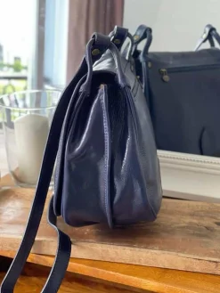 Store Sac Bleu Stefania Femmes Sac Porte Epaule Avec Sangle