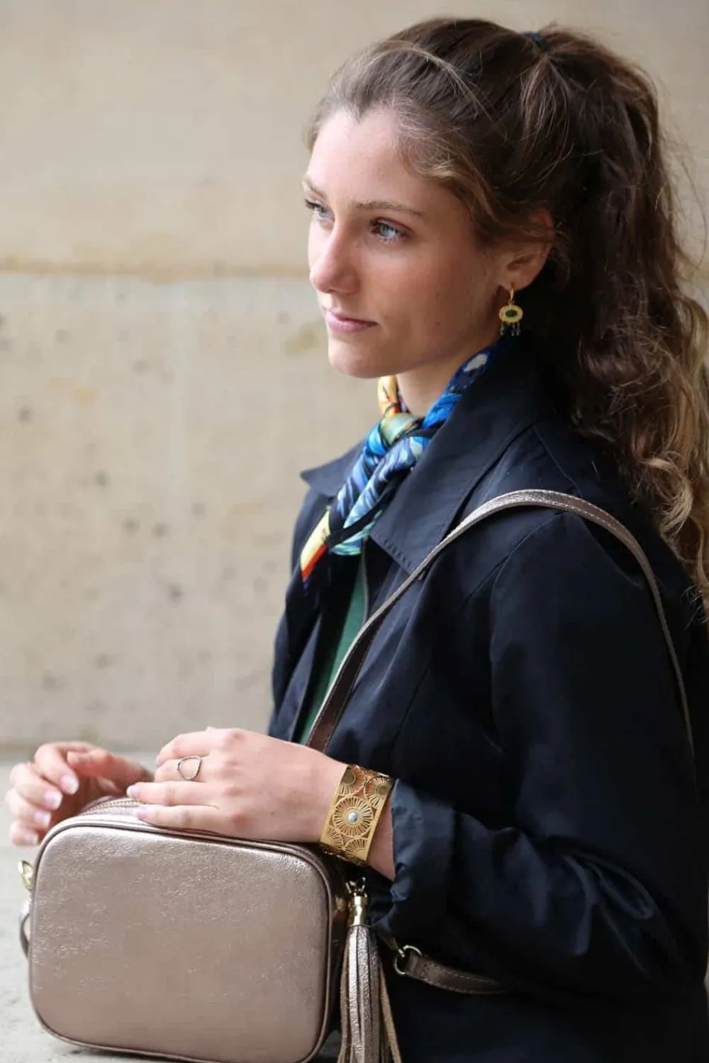 Fashion Sac Dore Champagne Jazz Femmes Sac À Main Camera