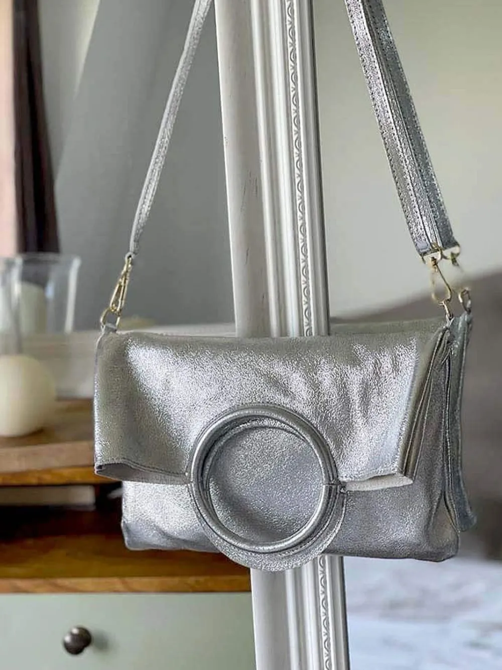 Discount Sac Gris Argent Scarlett Femmes Petit Sac