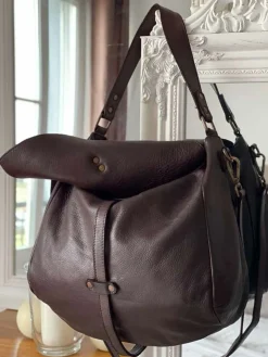 Cheap Sac Marron Cafe Ninon Femmes Sac Format A4 Et +