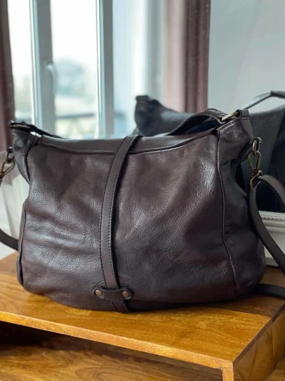 Cheap Sac Marron Cafe Ninon Femmes Sac Format A4 Et +