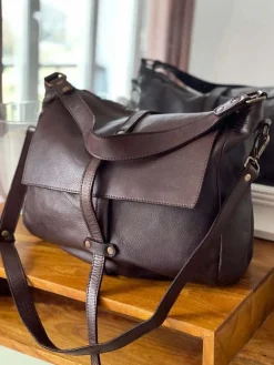 Cheap Sac Marron Cafe Ninon Femmes Sac Format A4 Et +