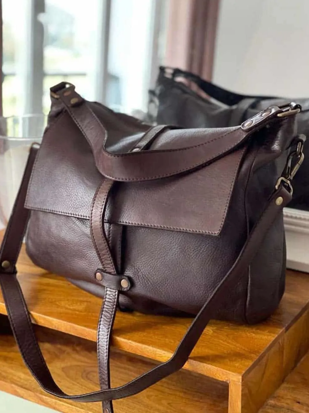 Cheap Sac Marron Cafe Ninon Femmes Sac Format A4 Et +