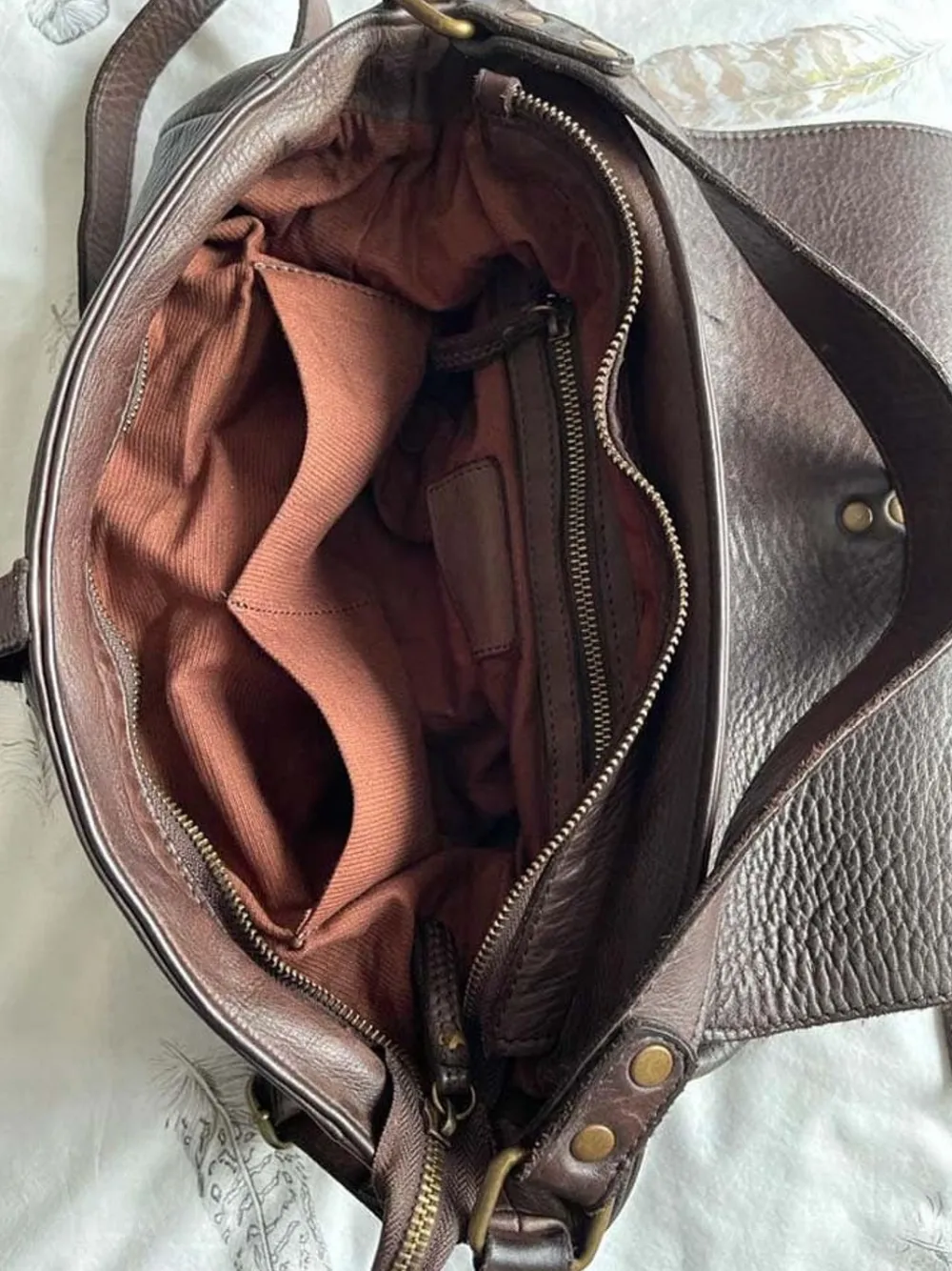 Cheap Sac Marron Cafe Ninon Femmes Sac Format A4 Et +