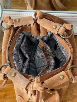 Hot Sac Marron Camel Bradie Femmes Sac Porte Epaule Avec Sangle